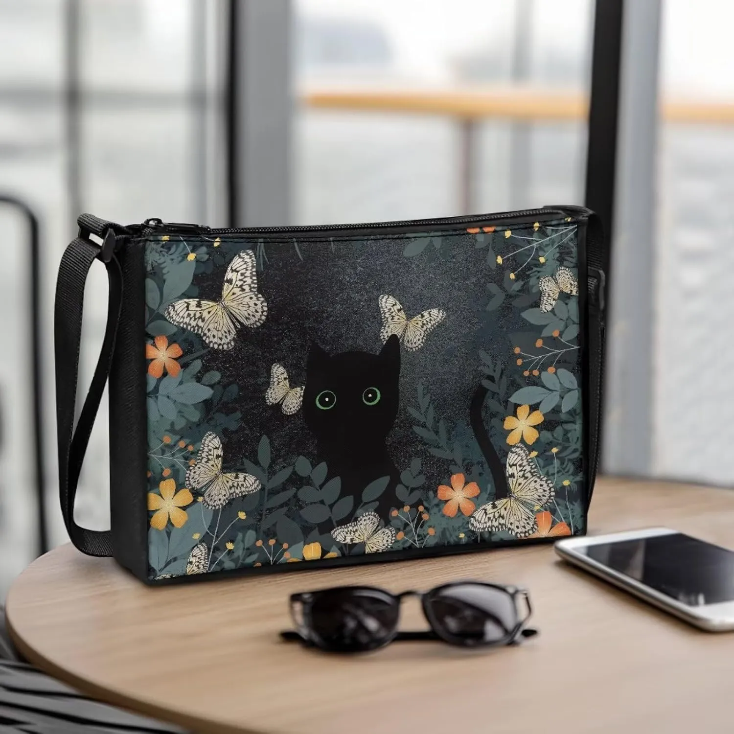 Small Shoulder Bag for Women ＆ Men Adjustable Crossbody Bag with Zipper Closure Trendy Sling Bag for Travel Sports