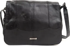 SNUGRUGS Ladies/Womens Small Soft Nappa Leather Practical Handbag/Shoulder Bag
