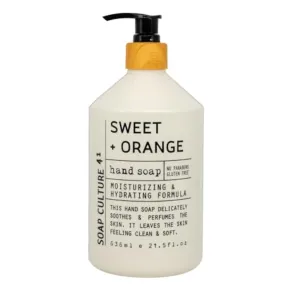 Soap Culture 41 - SWEET & ORANGE Hand Soap, MOISTURIZING & HYDRAYING FORMULA 21.5 fl oz.