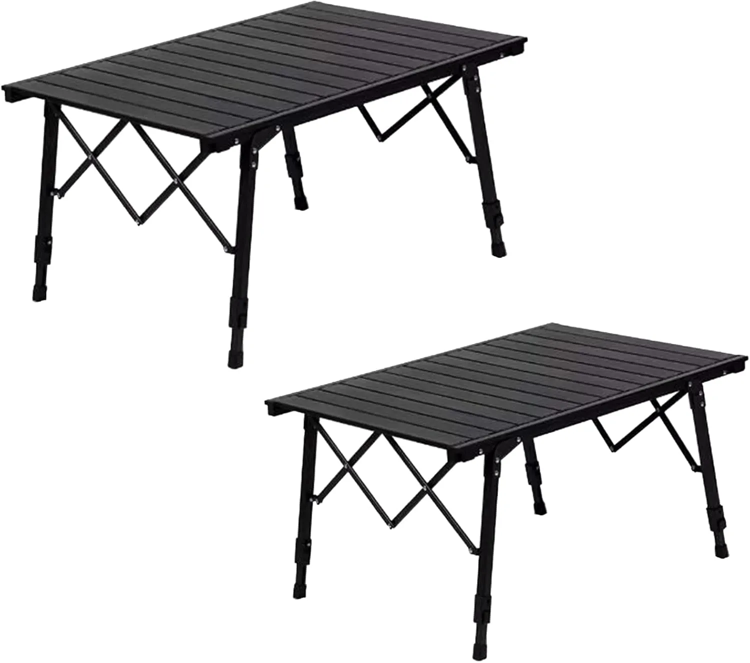 SOBOUR Liftable Camping Table Aluminum Folding Camping Table Roll Up Tables for Camping with Storage Bag Outdoor Portable Design