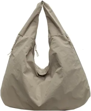 Solid Hobo Shoulder Bag Large Tote Bags For Women Soft Slouchy Handbag Trendy Purse Work Travel
