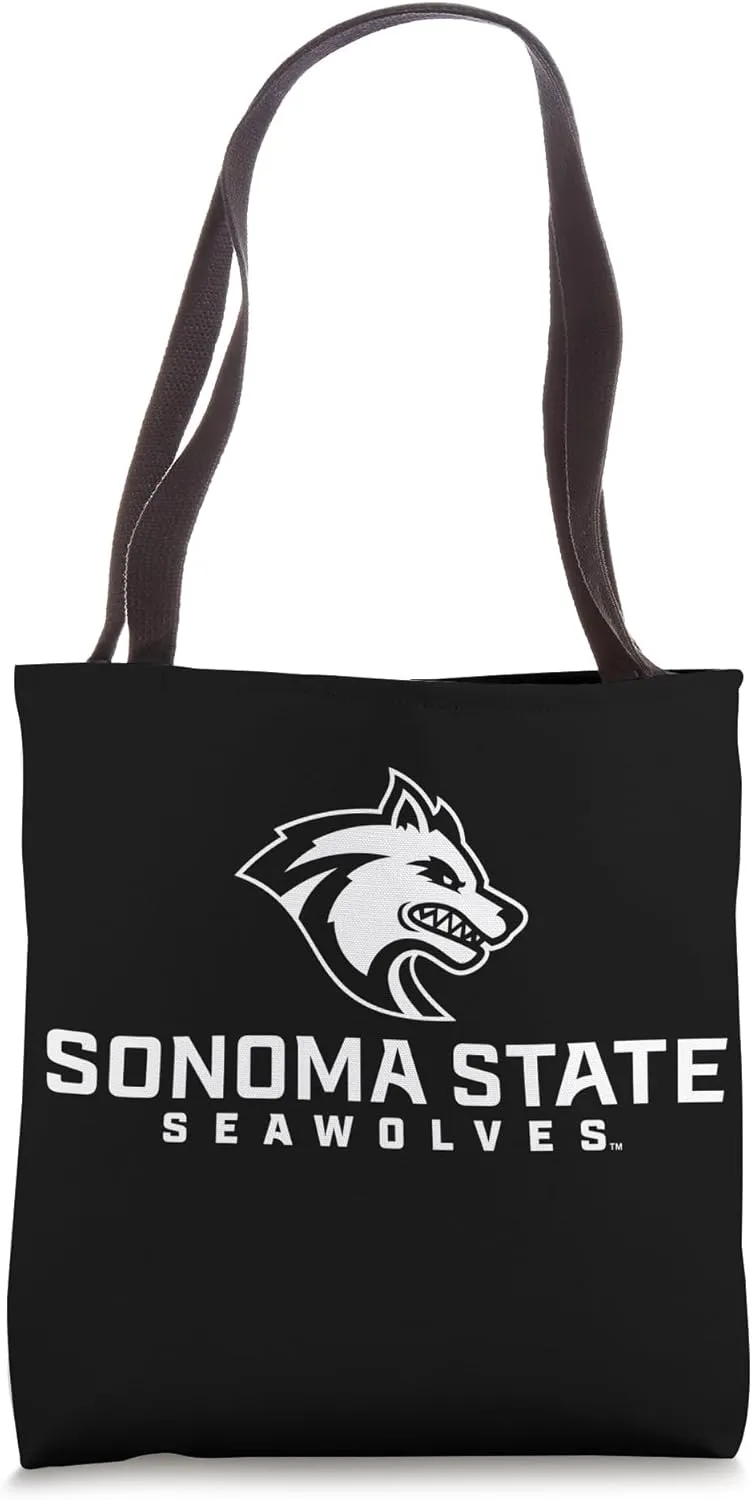 Sonoma State University Seawolves Stacked Seawolf Logo Tote Bag