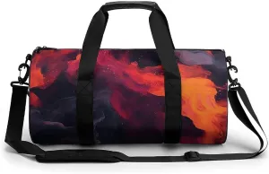 Sport Gym Duffle Travel Bag for Women Men Overnight Weekender Bag with Shoe Compartment,Wet Pocket Liquid Watercolor