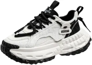 Spring Leisure Fashion Casual Shoes Thick Sole Tire Pattern, Street Trend