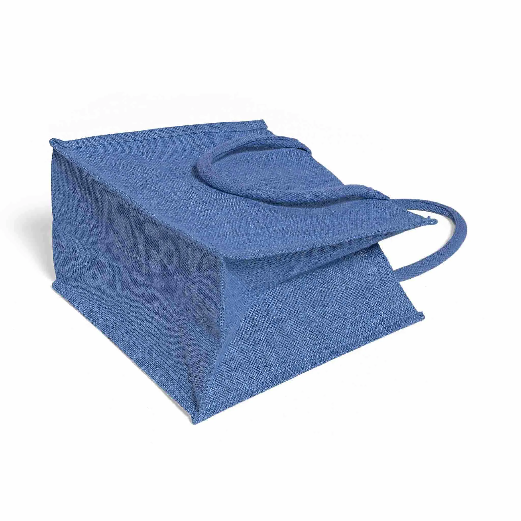 Square Burlap Bags - Wholesale Jute Tote Bags W/ Deep Gusset - TJ888