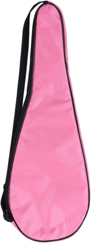 Squash Racquet Cover Bag, Lightweight Padded Racket Carrying Bag with Adjustable Shoulder Strap,Racquet Tennis Bag for Tennis Players (Pink)