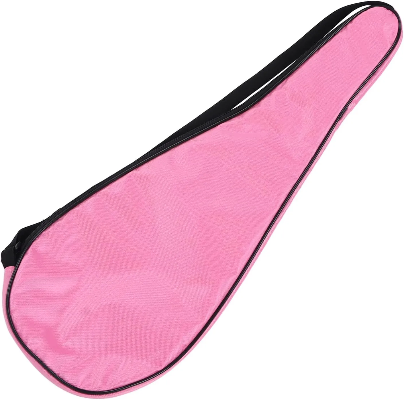 Squash Racquet Cover Bag, Padded Racket Carrying Bag, Lightweight with Adjustable Shoulder Strap, Tear 1680D Oxford Cloth, Shockproof Cotton Protection (Pink)
