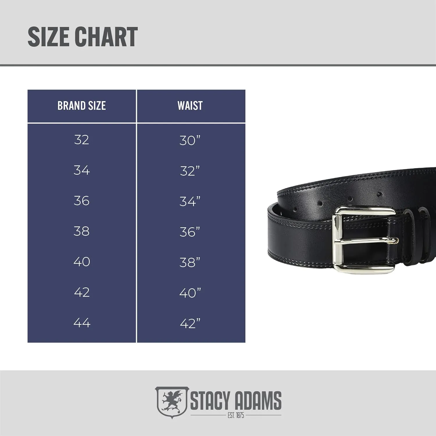 Stacy Adams Men's Dylan 40mm Burnished Leather Belt