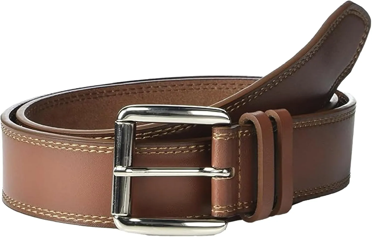 Stacy Adams Men's Dylan 40mm Burnished Leather Belt