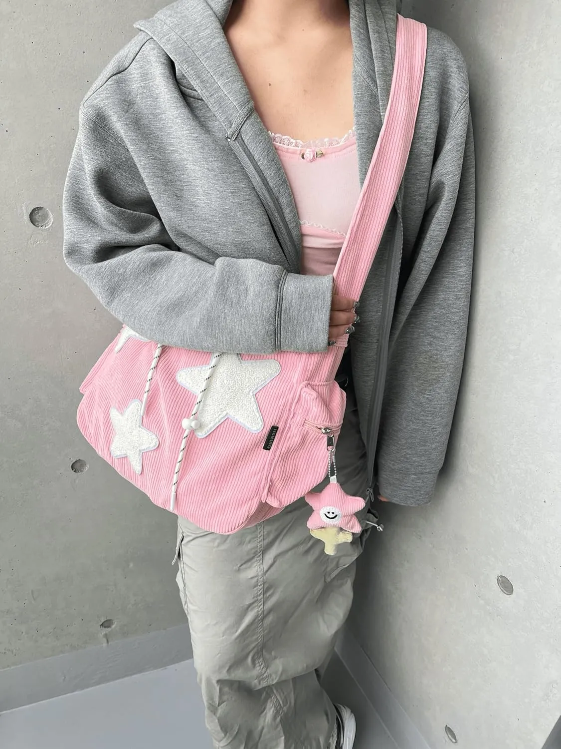 Star Tote Hobo Bag Women Aesthetic Messenger Cute Bag Handbag Large Capacity Tote Shoulder Bag Casual Crossbody