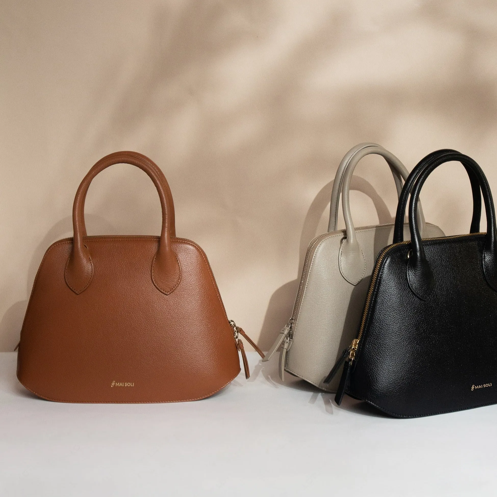 Stella Satchel Bag - Tan