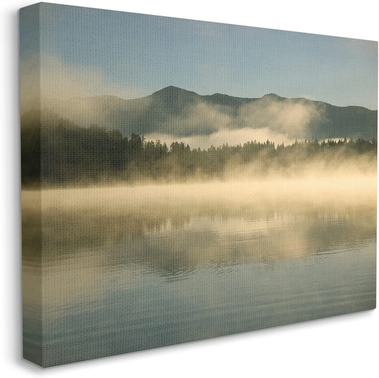 Stupell Industries Misty Lake Mountain Range Scenery Canvas Wall Art, Design by Carol Robinson