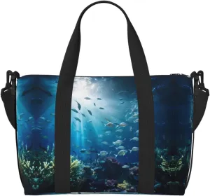 submarine world Women's Hand-held Crossbody Travel Bag, Casual Handbag with Zipper, Suitable for Work, Travel, Fitness, Travel