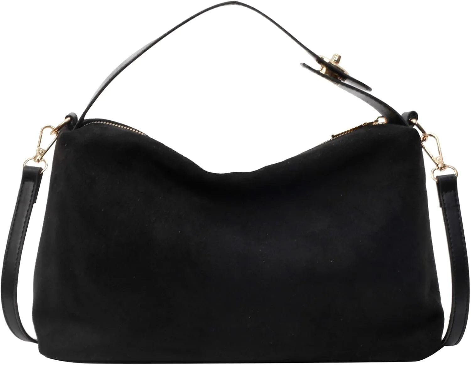 Suede Bags for Women Brown Suede Purses Suede Tote Handbag Slouchy Shoulder Bag Retro Crossbody Hobo Bag 2025