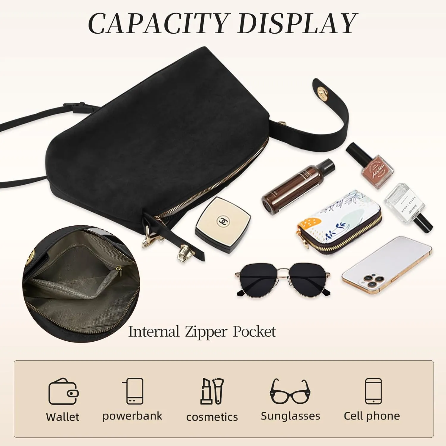 Suede Bags for Women Brown Suede Purses Suede Tote Handbag Slouchy Shoulder Bag Retro Crossbody Hobo Bag 2025
