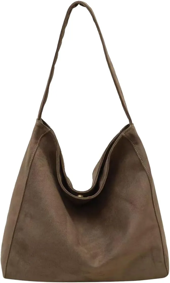 Suede Hobo Bags for Women - Vintage Tote & Retro Shoulder Bags - Everything Handbag & Carryall Travel Bag