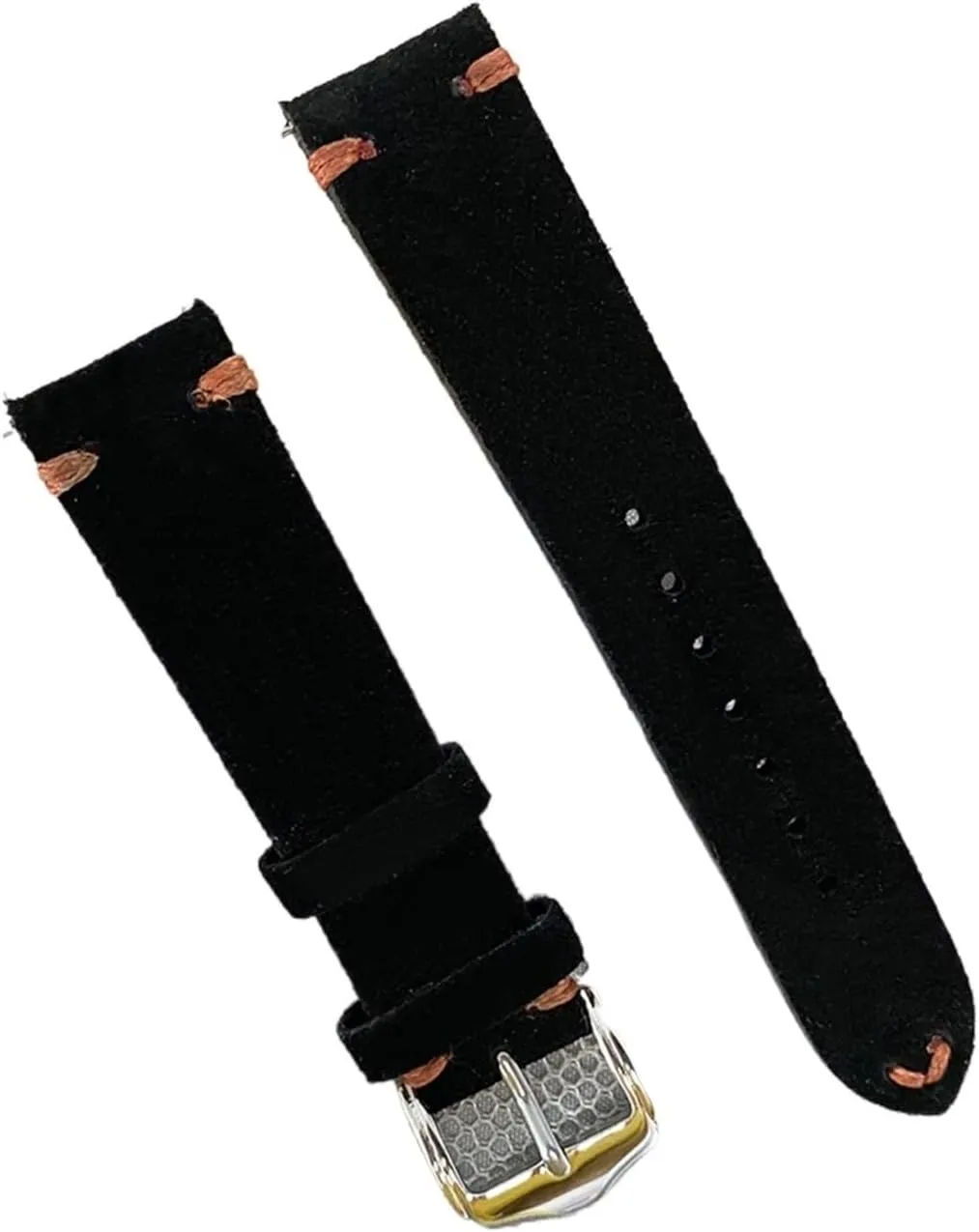 Suede Leather Vintage Watch Straps Quick Release Watchbands Replacement Compatible with Men Women Watch Accessories