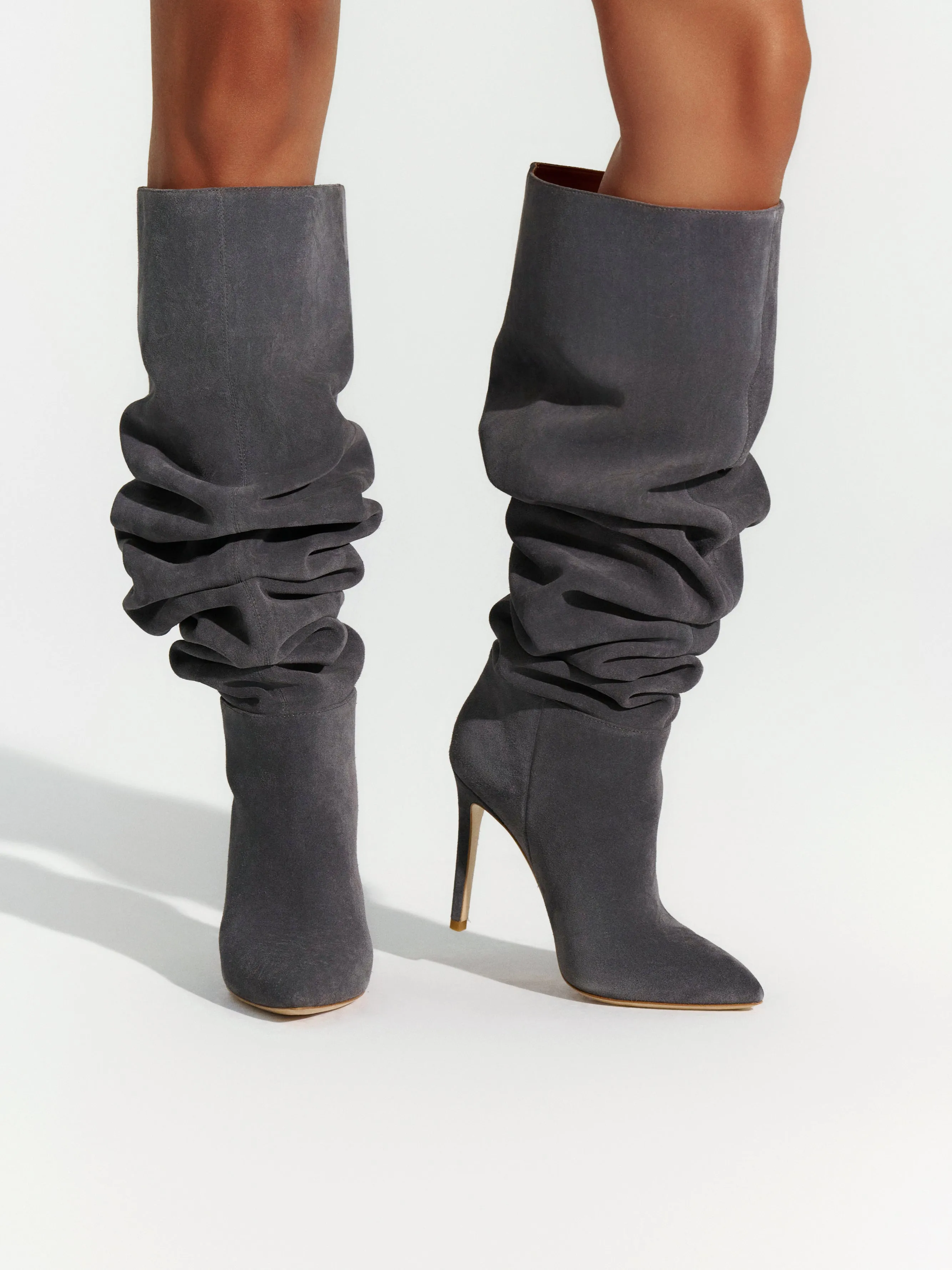 Suede Thigh High Boot