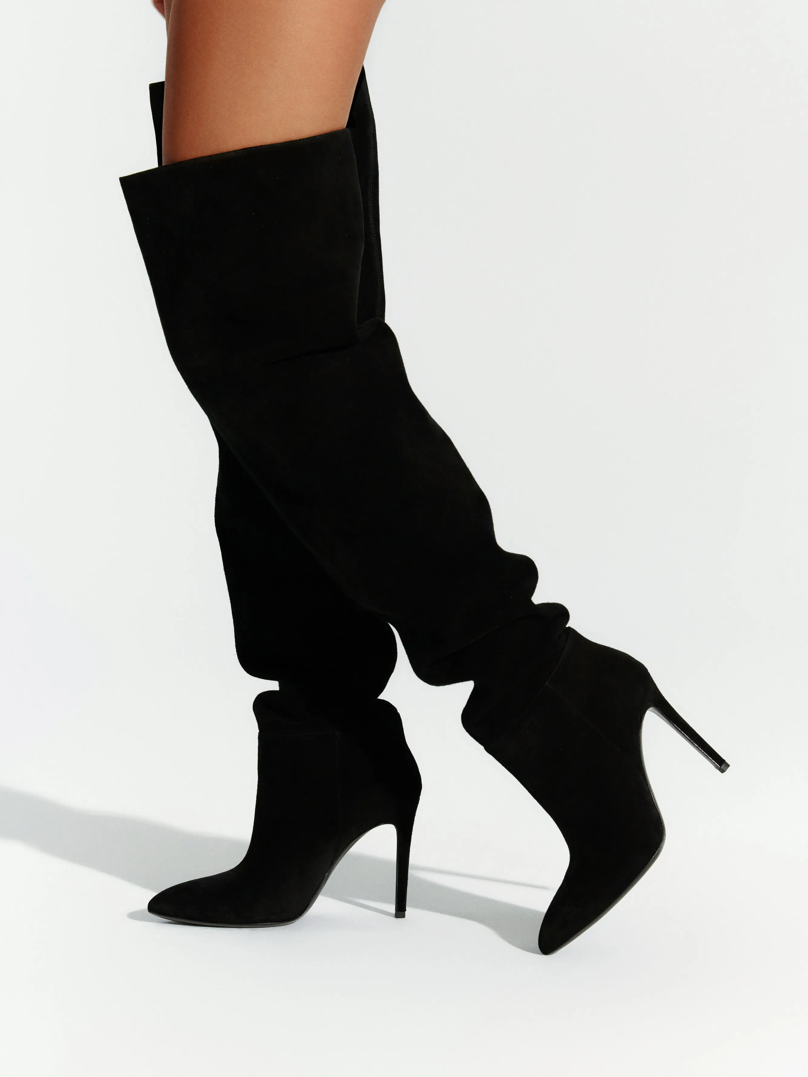 Suede Thigh High Boot