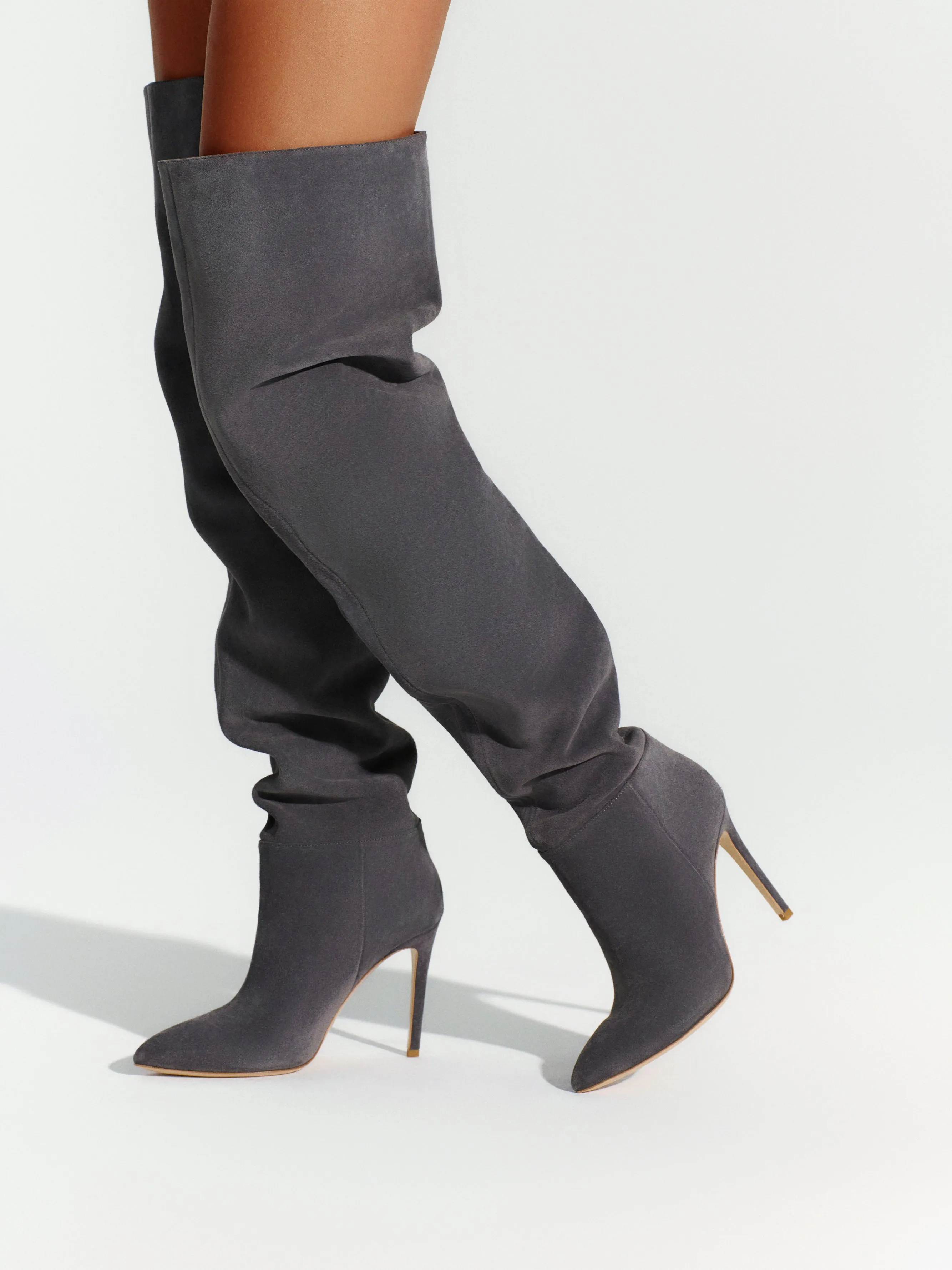 Suede Thigh High Boot