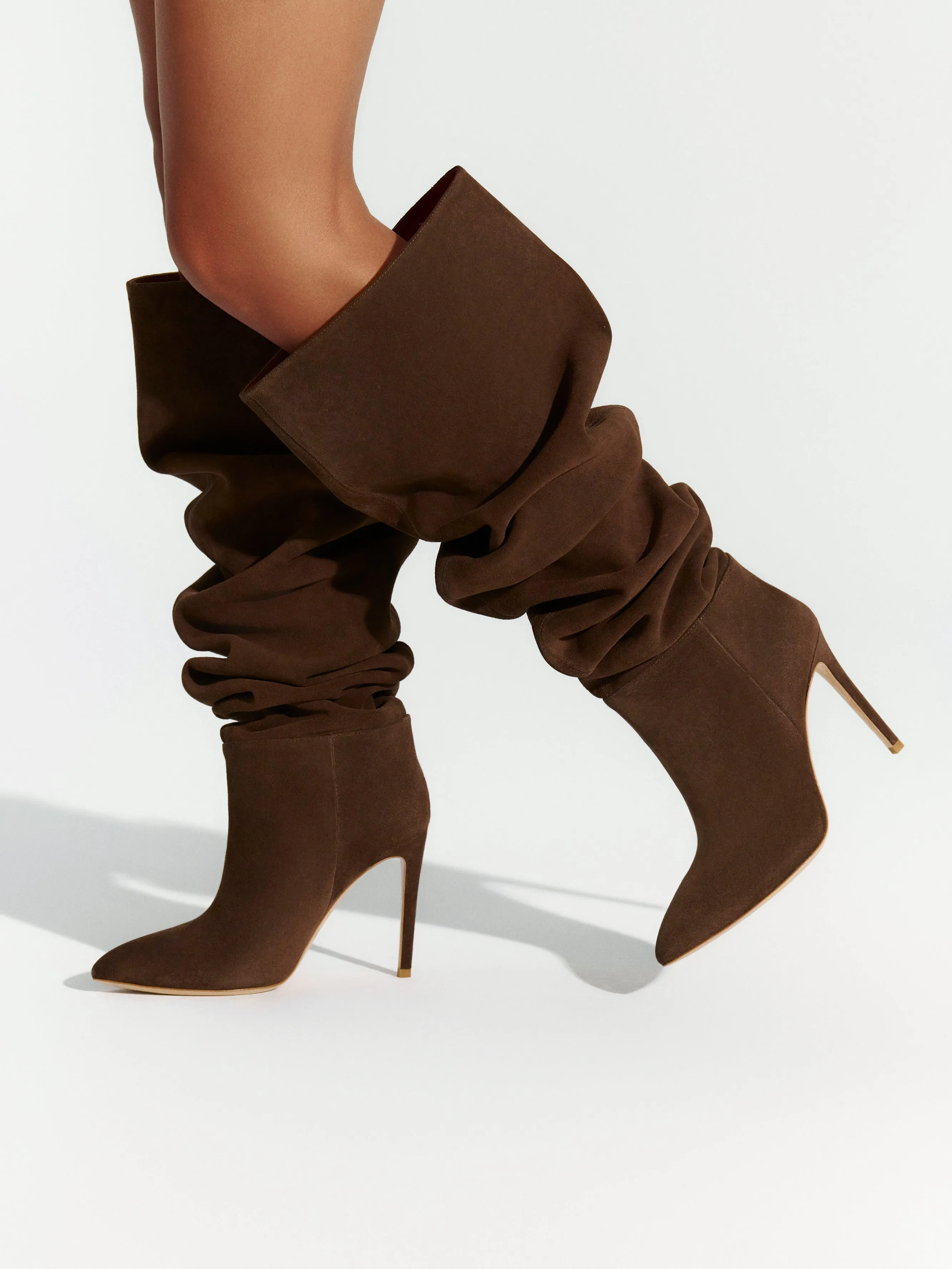 Suede Thigh High Boot