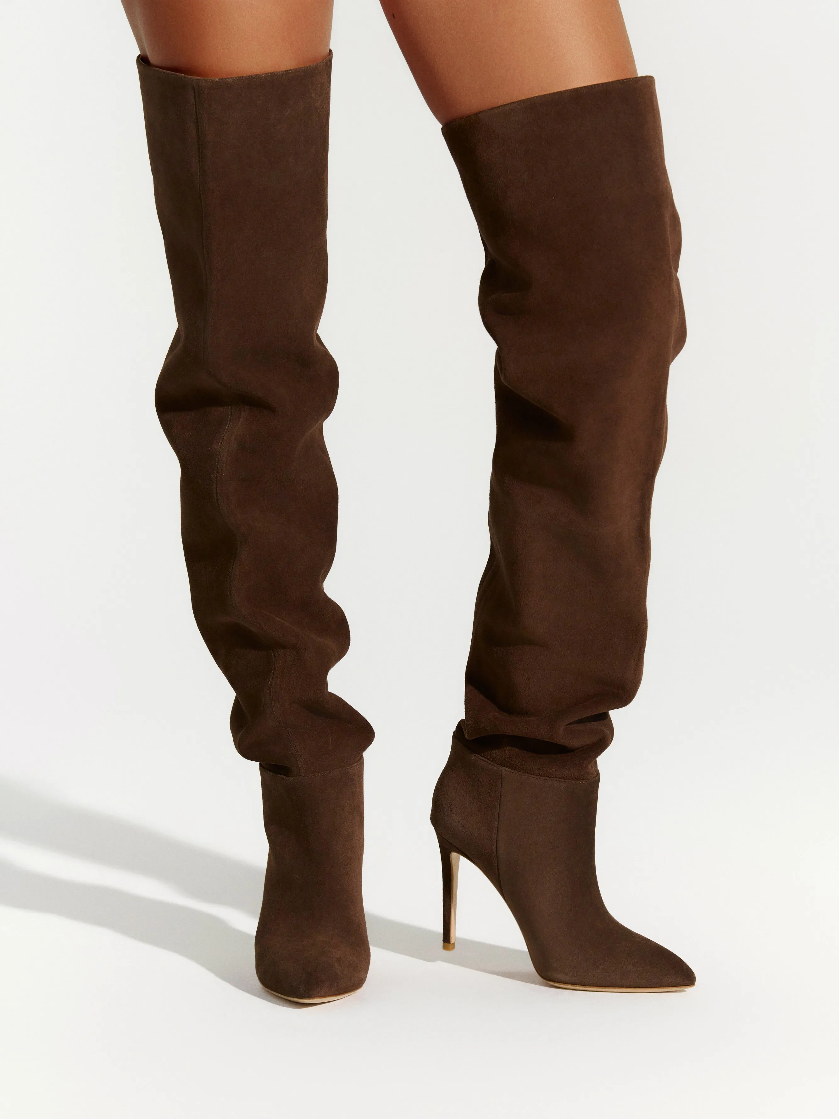 Suede Thigh High Boot