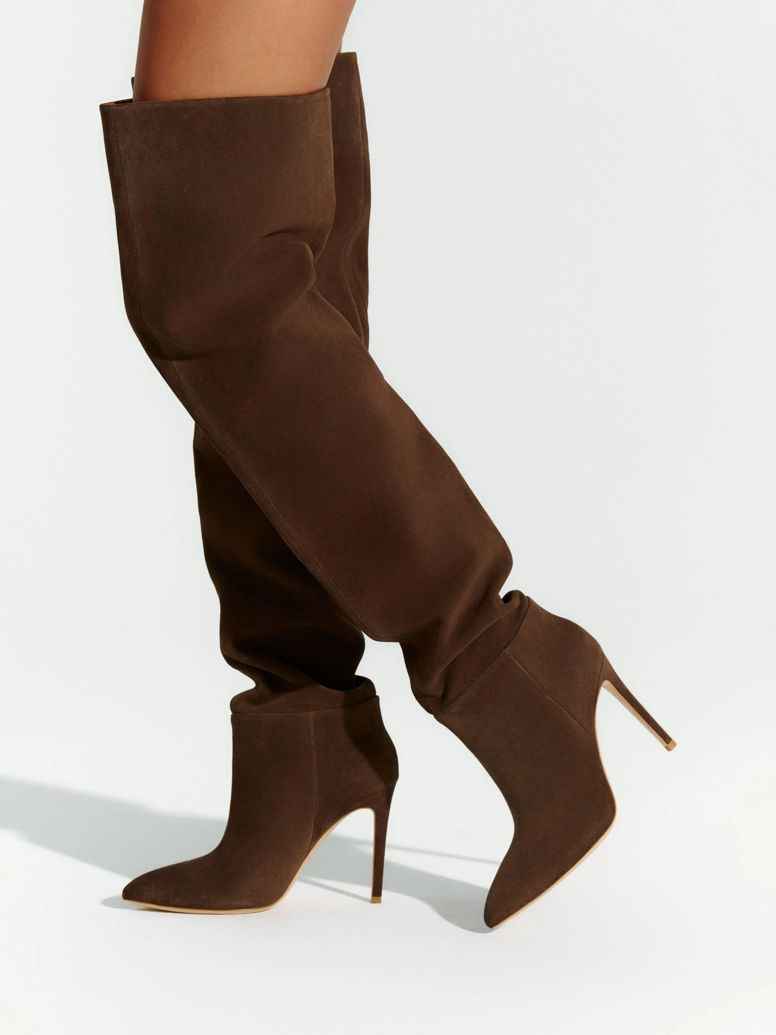 Suede Thigh High Boot