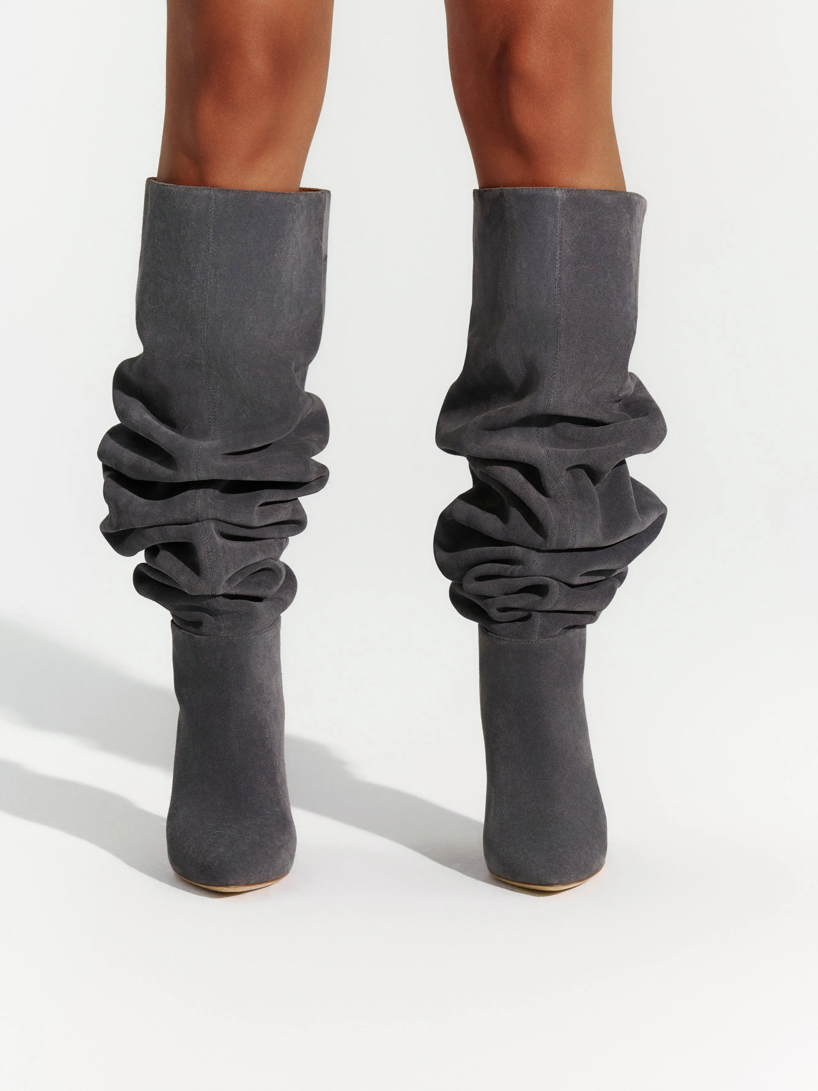 Suede Thigh High Boot