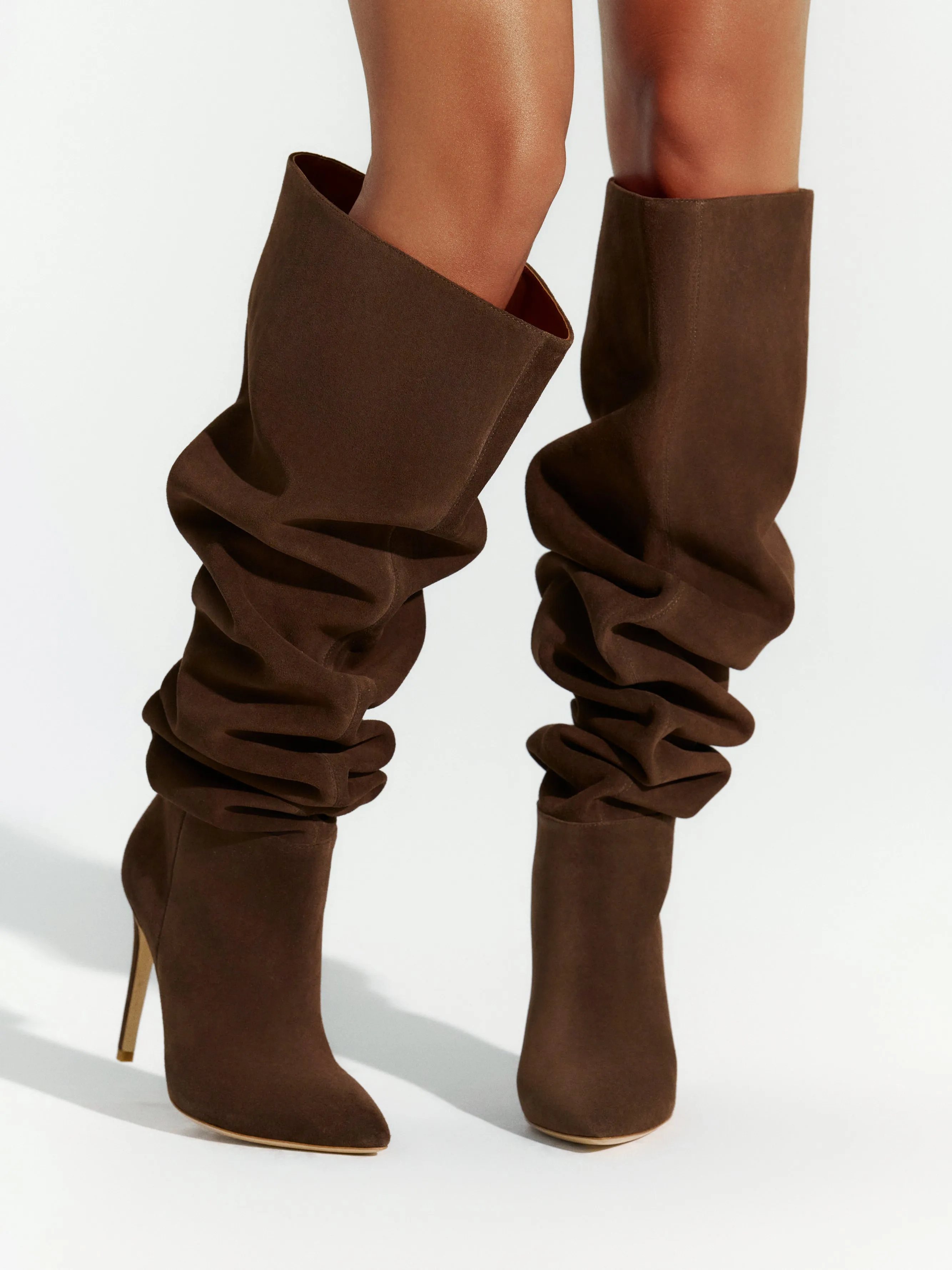Suede Thigh High Boot