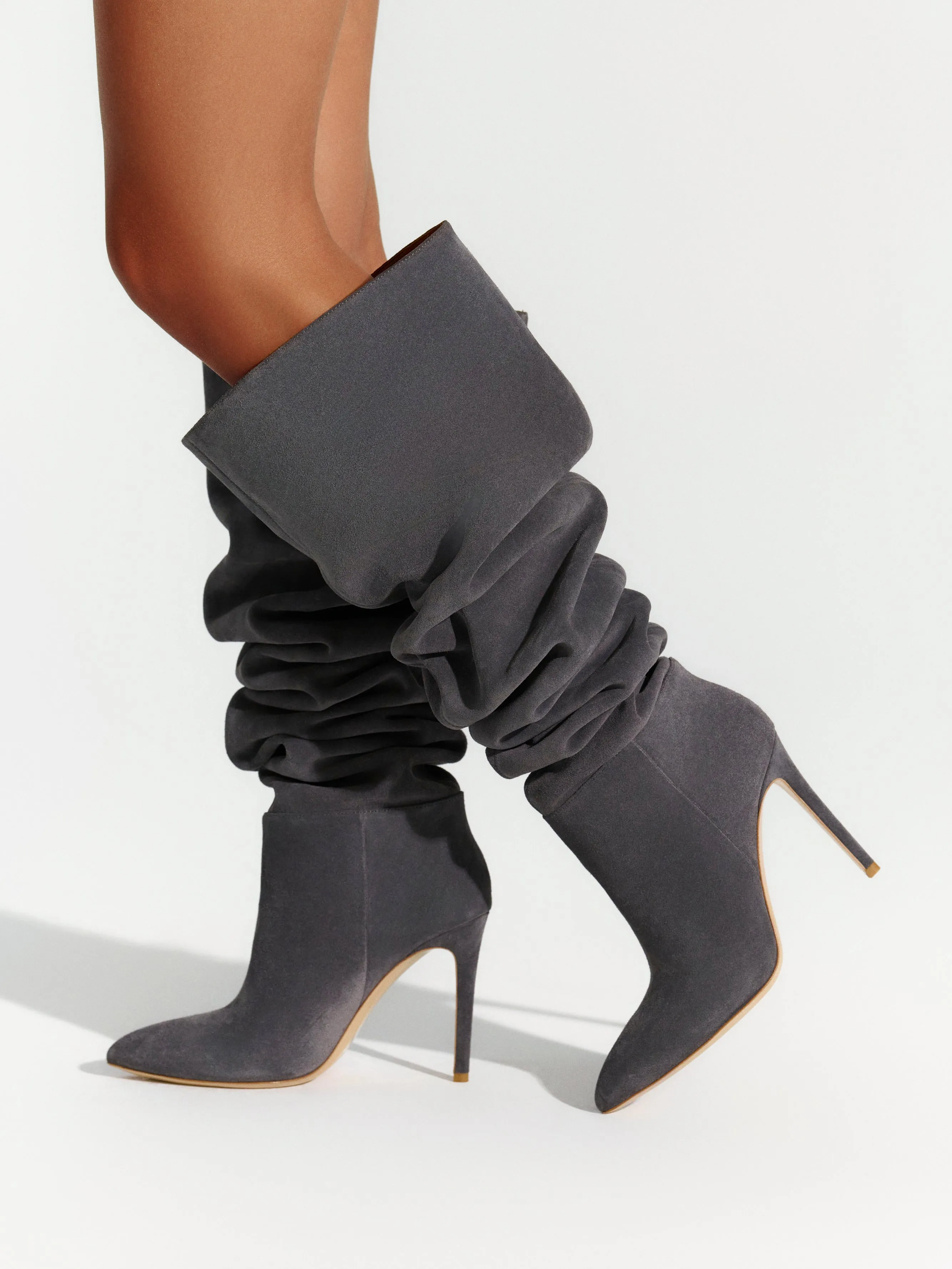 Suede Thigh High Boot