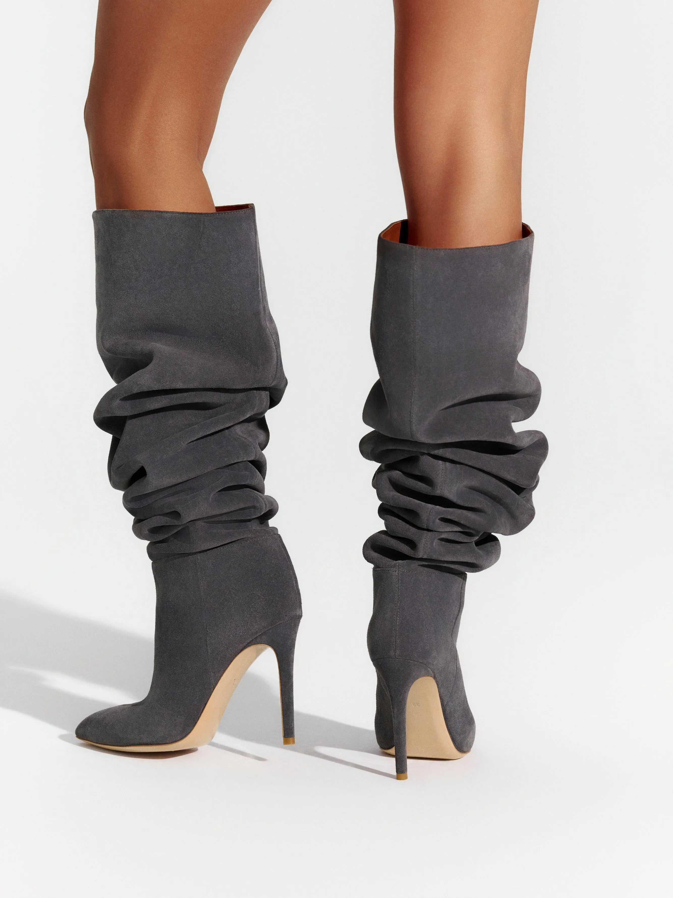 Suede Thigh High Boot