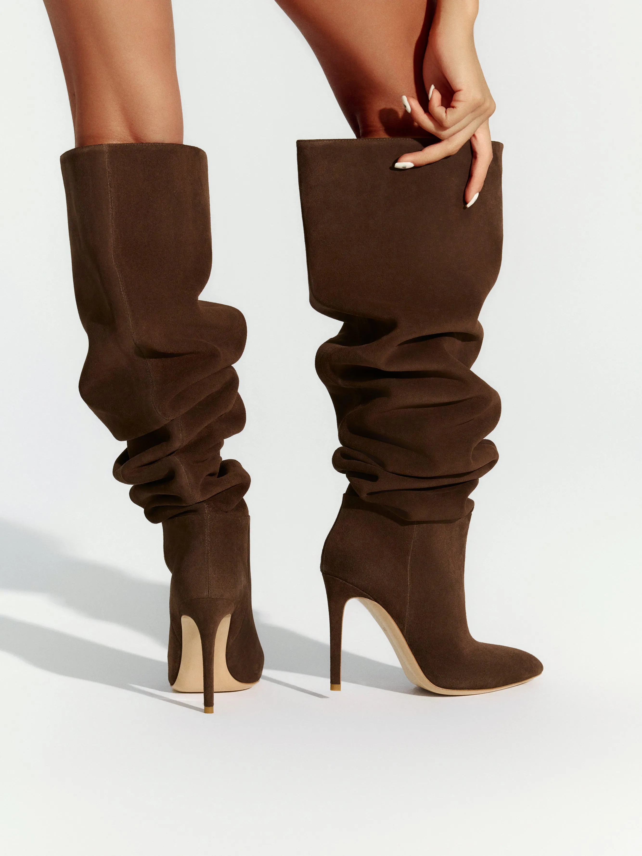 Suede Thigh High Boot