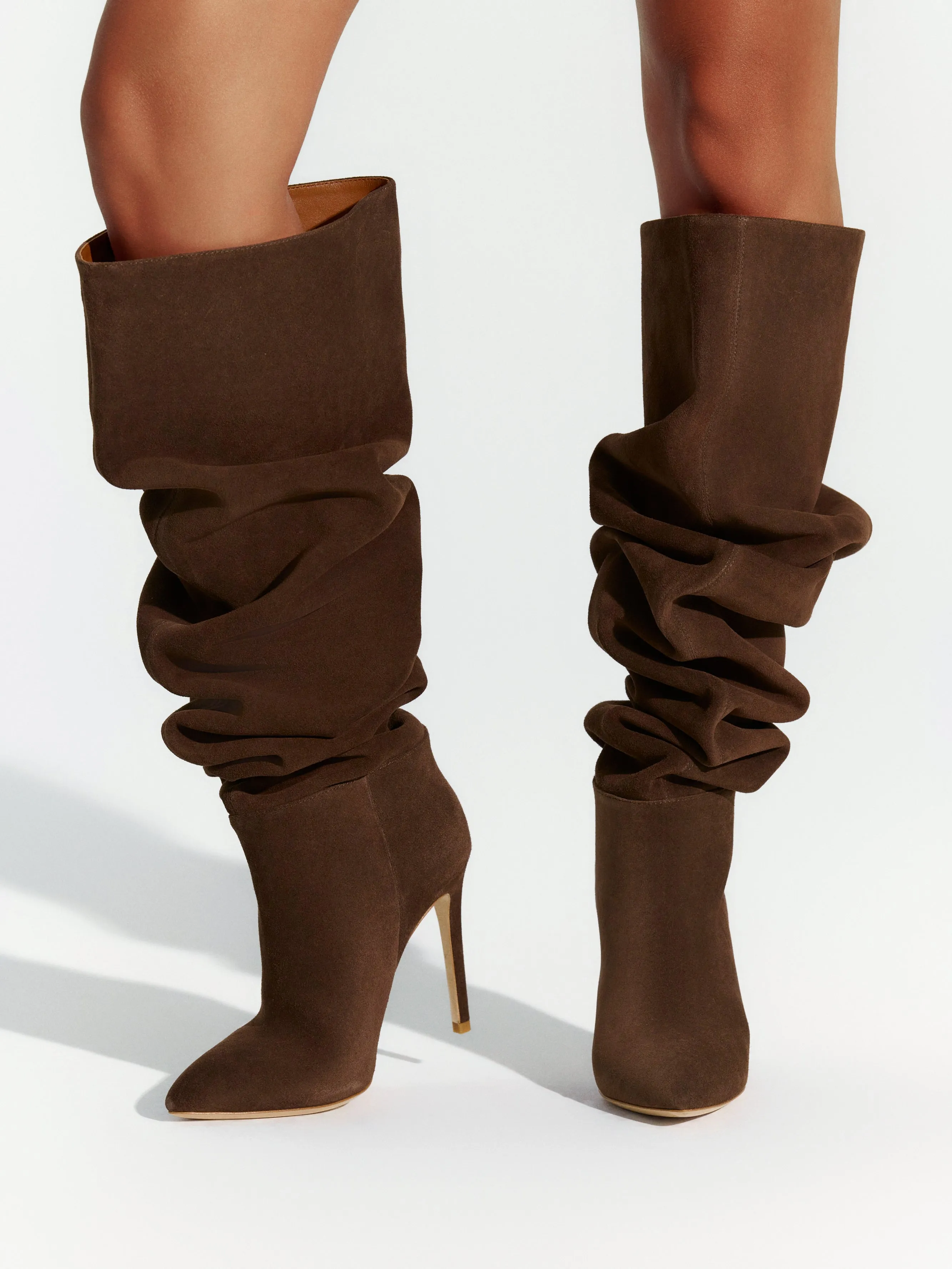 Suede Thigh High Boot