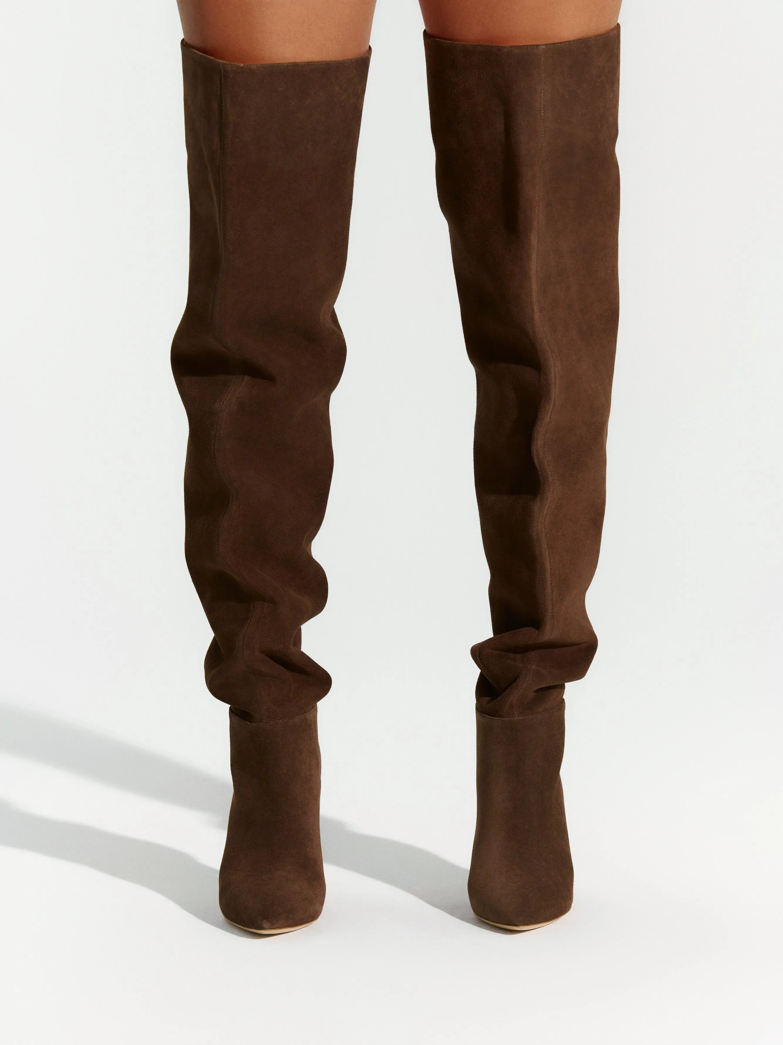 Suede Thigh High Boot
