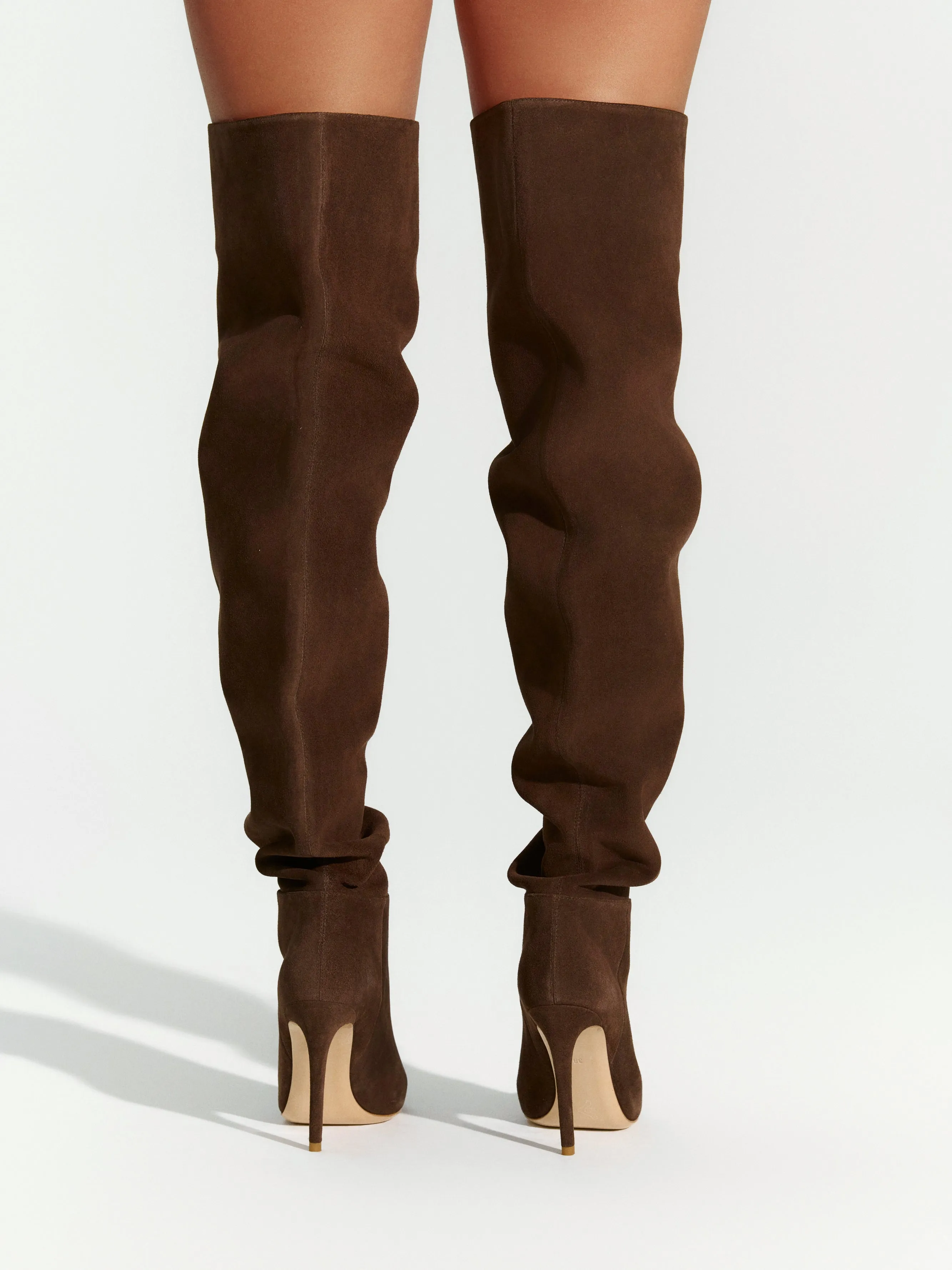 Suede Thigh High Boot