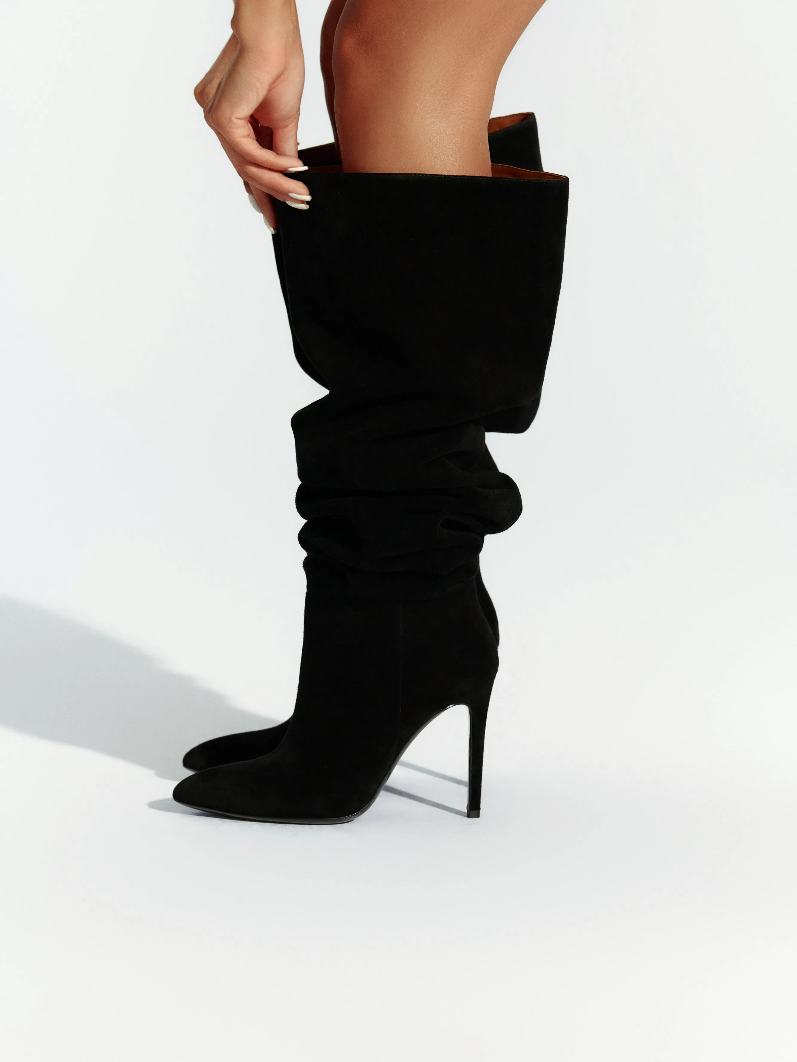 Suede Thigh High Boot