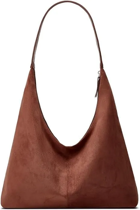Suede Tote Bag for Women Hobo Bags Large Capacity Top Handle Bag Shoulder Bag,Premium Faux Suede Material