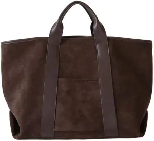 Suede Tote Bag for Women Retro Slouchy Work Bag Large Capacity Top Handle Bag Faux Suede Bag Shoulder Hobo Bag