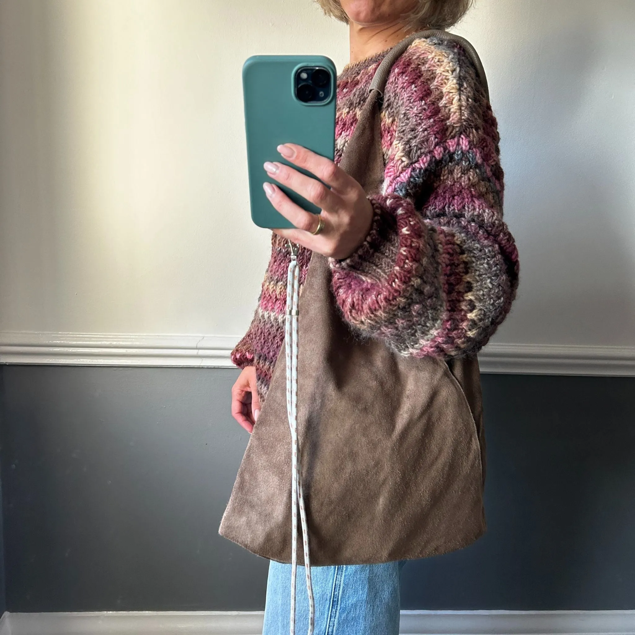 Suede Tote Bags