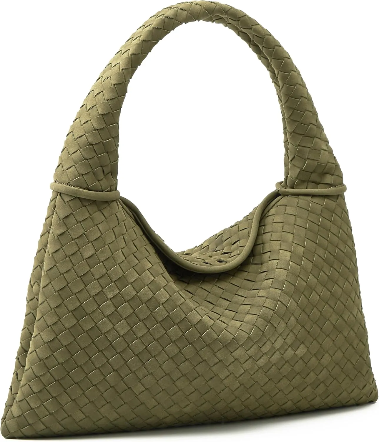 Suede Woven Hobo Bags Purses for Women Woven Leather Bag Vintage Tote Bag Retro Handbag Satchel 2025
