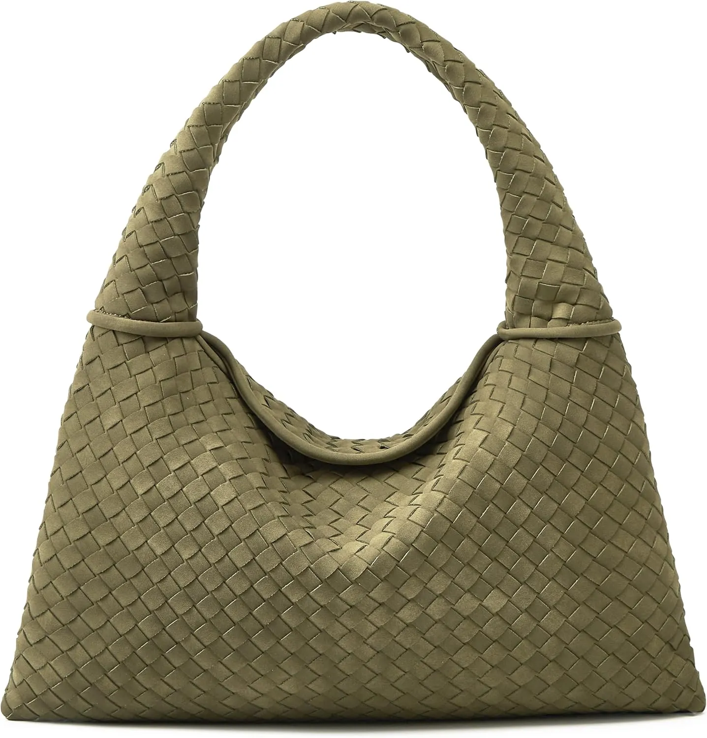 Suede Woven Hobo Bags Purses for Women Woven Leather Bag Vintage Tote Bag Retro Handbag Satchel 2025