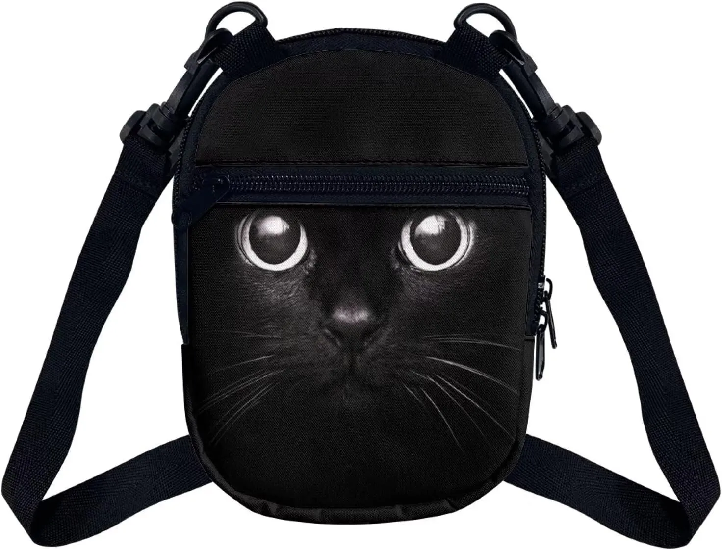 Suobstales Messenger Bag for Women Crossbody Zipper Bag with Adjustable Strap Portable Phone Purse Shoulder Handbag