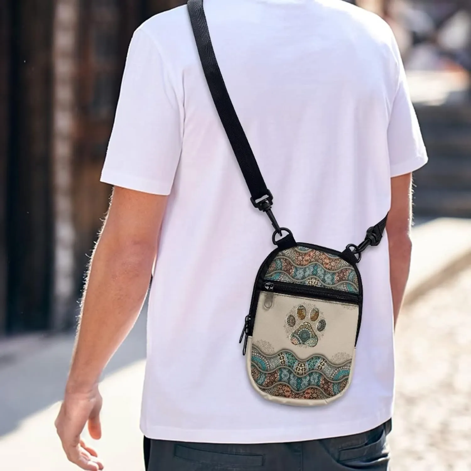 Suobstales Small Crossbody Bags for Men Casual Shoulder Bag Chest Bag Youth Messenger Bag Purses and Bags