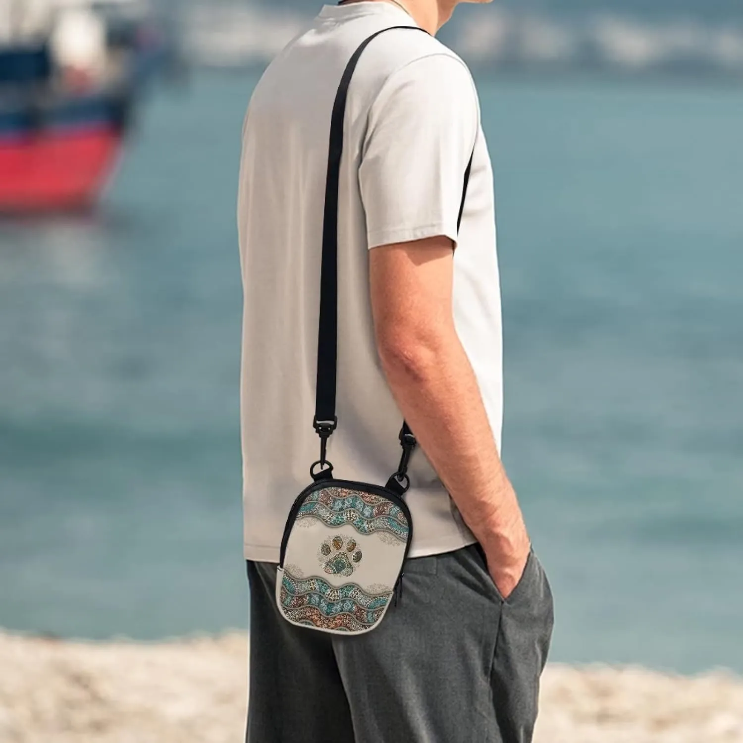 Suobstales Small Crossbody Bags for Men Casual Shoulder Bag Chest Bag Youth Messenger Bag Purses and Bags