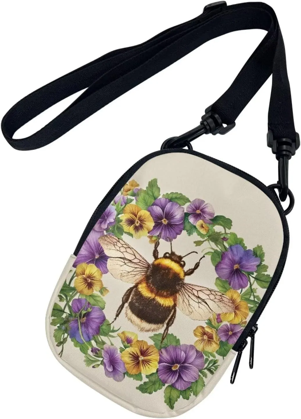 Suobstales Women Messenger Bag Mini Cross-Body Cell Phone Purse Shoulder Strap Wallet Pouch Bag Girls Crossbody Bag