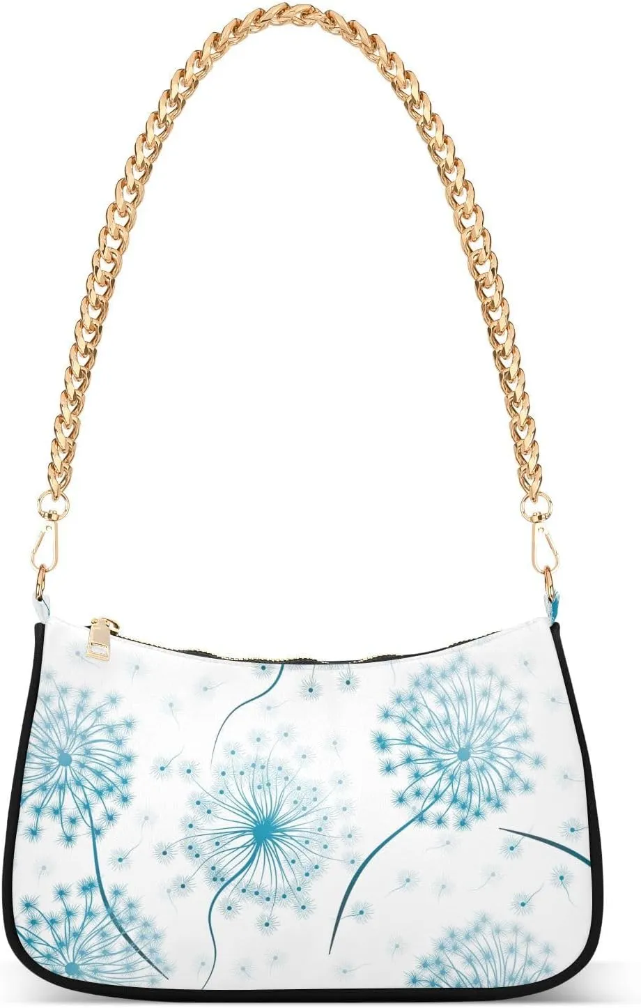 susiyo Shoulder Bag for Women Beautiful Flowers Dandelion Small Shoulder Purse Bags Cute Hobo Tote Handbag Mini Clutch Purse