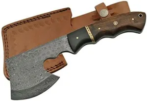 SZCO Supplies 9.5" DAMASCUS HATCHET AXE KNIFE