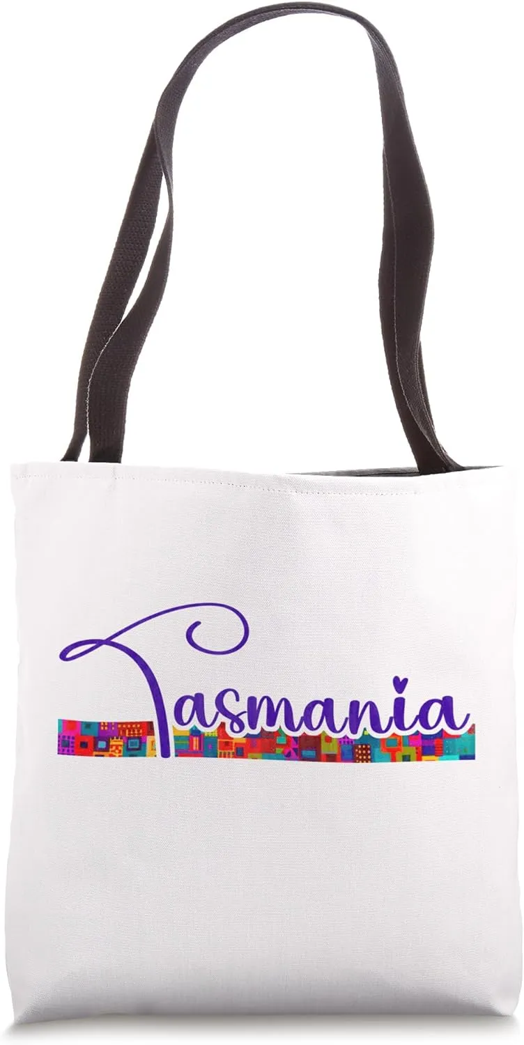 Tasmania Script - Tasmania Australia Tote Bag