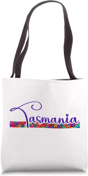 Tasmania Script - Tasmania Australia Tote Bag