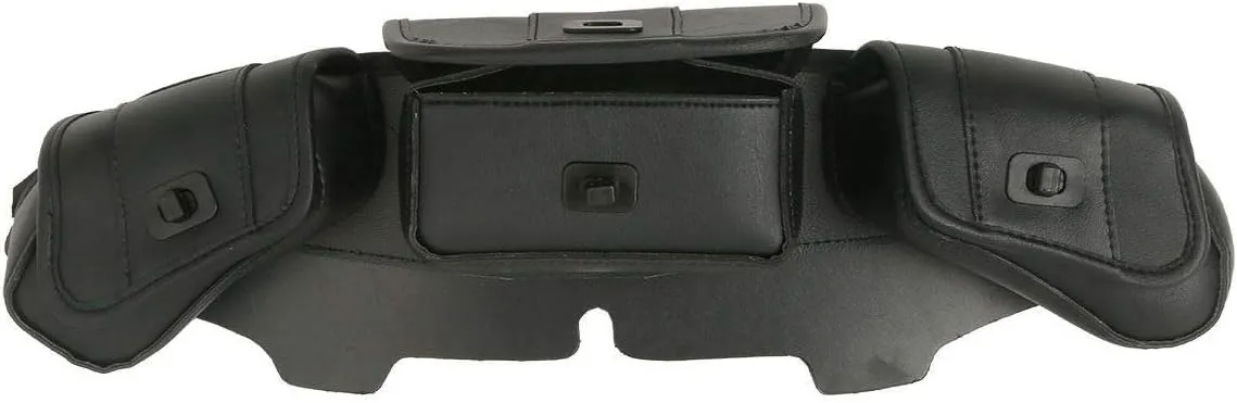 TCT-MT Windshield Saddle 3 Pouch Three Pocket Fairing Bag Fit For Harley Touring FLHT, FLHTC, FLHX, FLHTK, FLHTCU Electra Street Glide 1996-2013